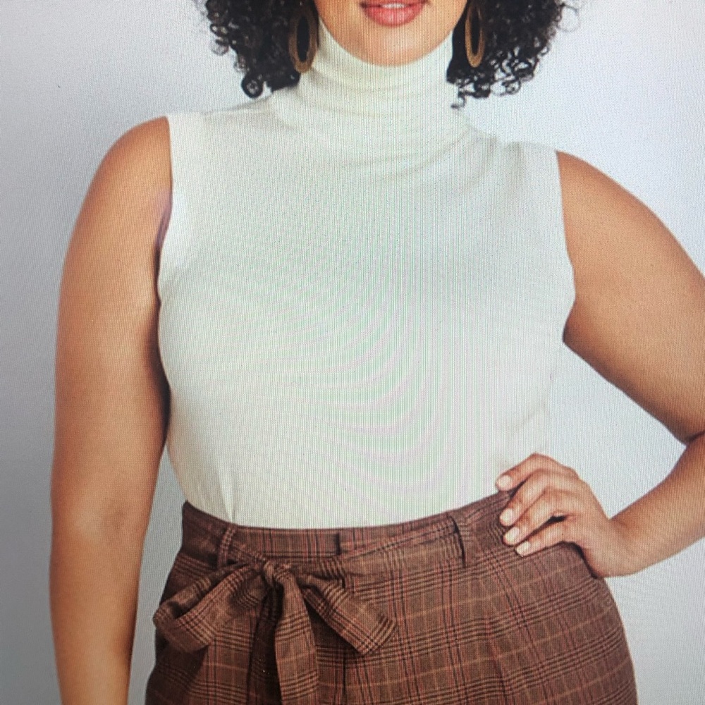 ModCloth Charter School Sleeveless Turtleneck [2X]